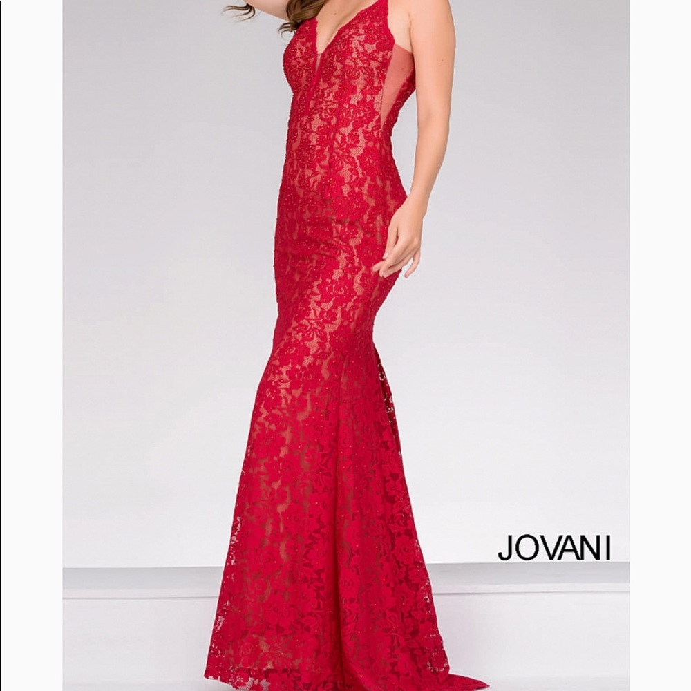 Red jovani prom dress